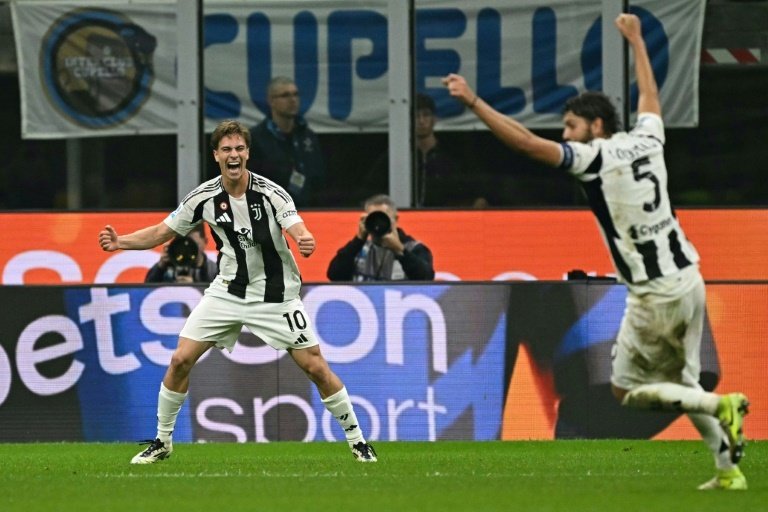 Kenan Yildiz fired Juventus back from two goals down to draw 4-4 in an incredible clash at Inter Milan on Sunday, which allowed Napoli to extend their Serie A lead to four points.