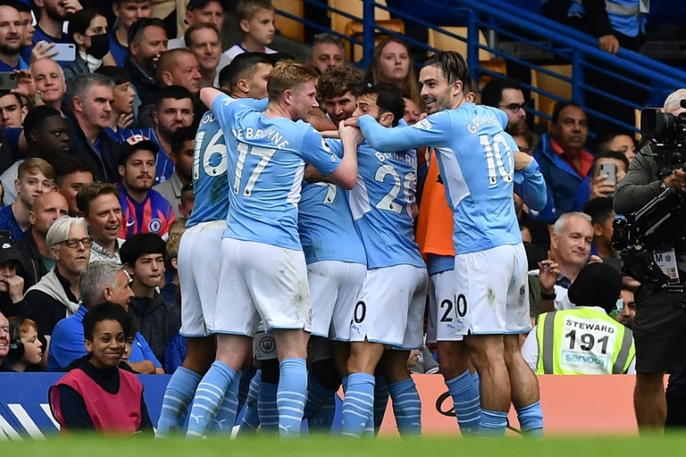 Manchester City grab the win at Stamford Bridge. AFP