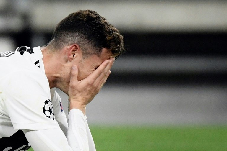 Ronaldo was visibly devastated after Juve were knocked out by Ajax. AFP.