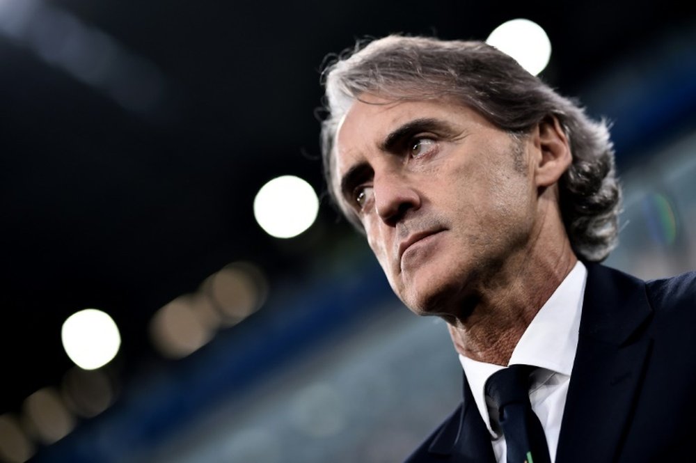 Mancini once again included Mario Balotelli. AFP