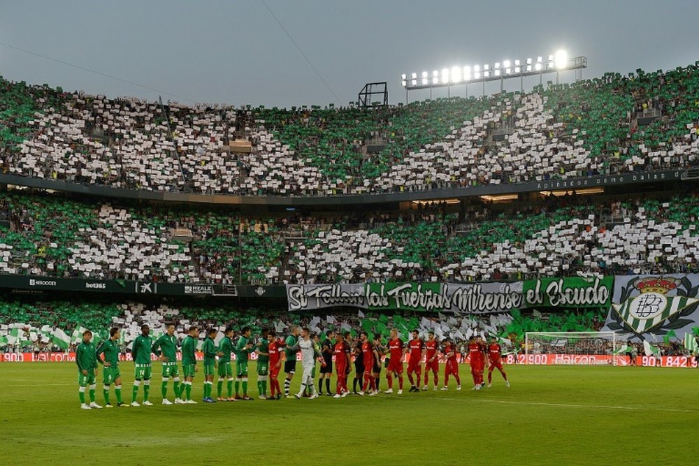 The Benito Villamarin stadium before the derby between Betis and Sevilla earlier this season. AFP