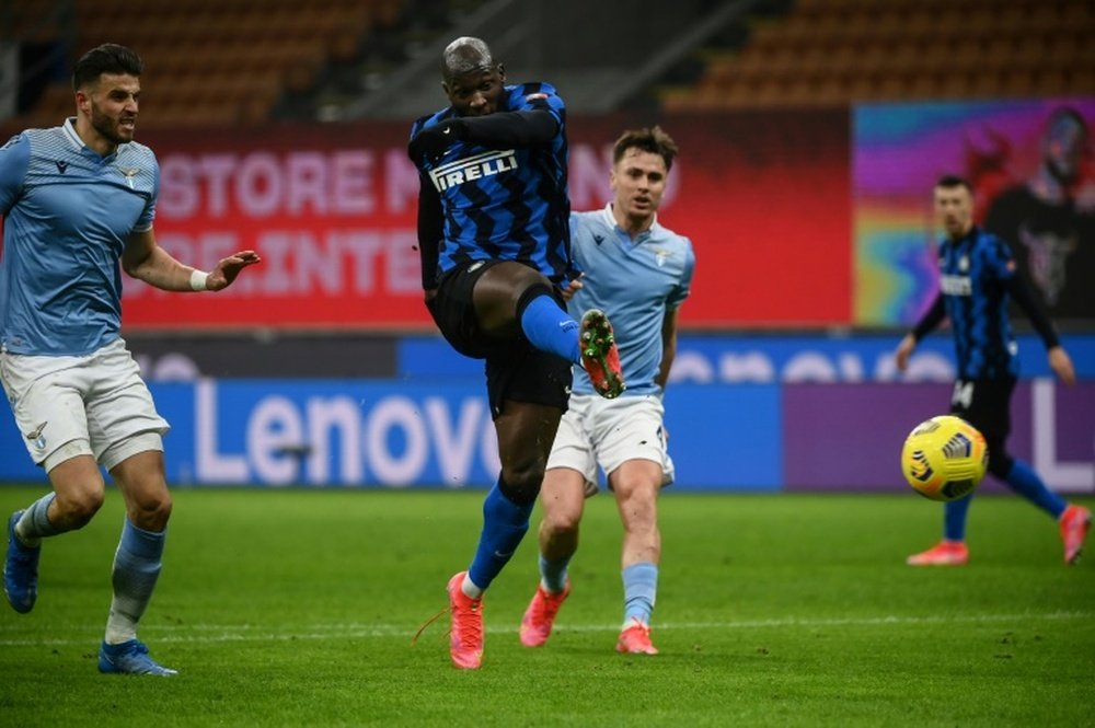 Lukaku double takes Inter top of Serie A. AFP