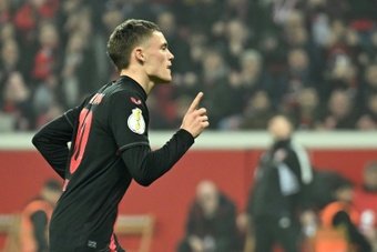 Florian Wirtz scored goals in each half as Bayer Leverkusen thrashed Fortuna Duesseldorf 4-0 at home on Wednesday to reach the German Cup final for the fifth time.Â 