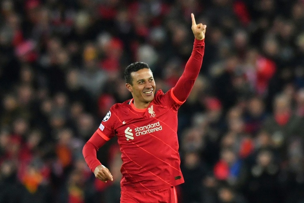Liverpool's Spanish midfielder Thiago Alcantara. AFP