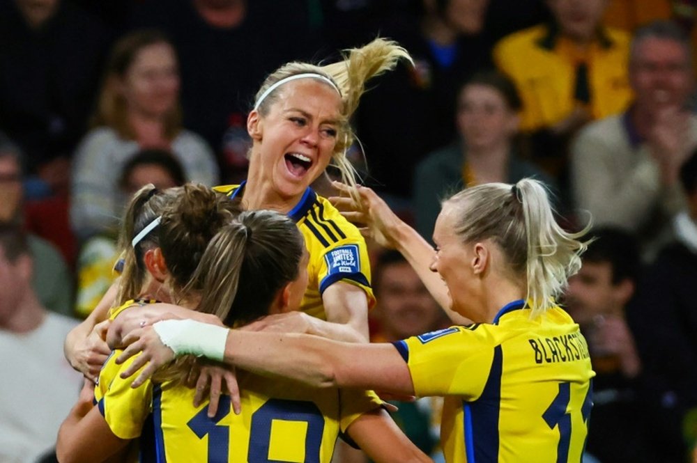 Sweden took the lead with a 30th-minute penalty by Fridolina Rolfo. AFP