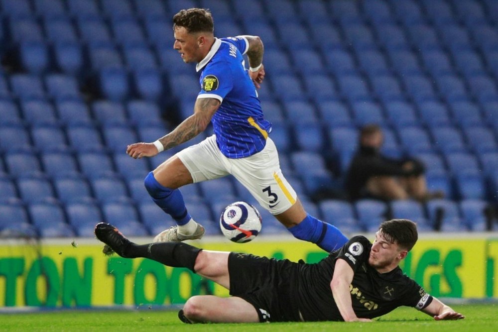 Arsenal swoop for £50 million Brighton defender White. AFP