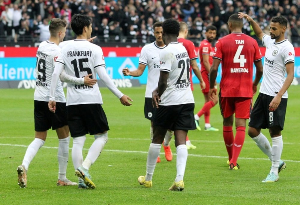 Leverkusen are now third from bottom. AFP