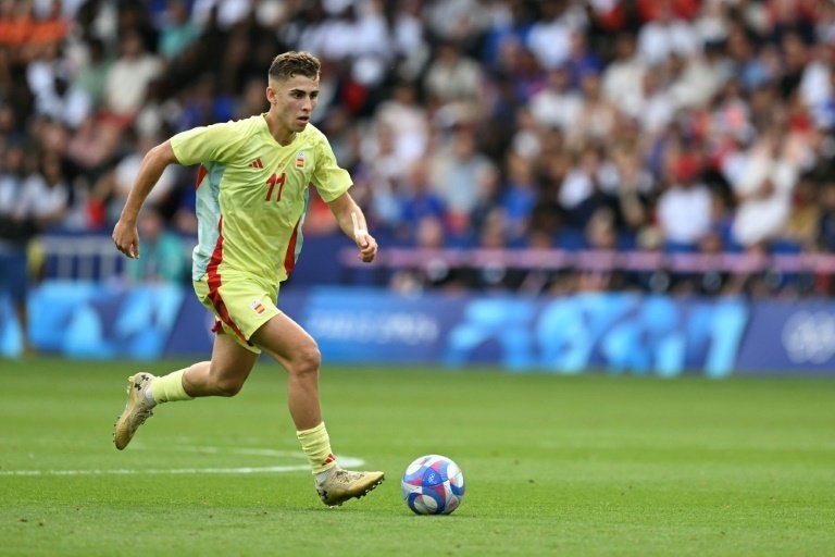 Fermin Lopez scored six goals on Spain's run to the Olympic men's football gold. AFP