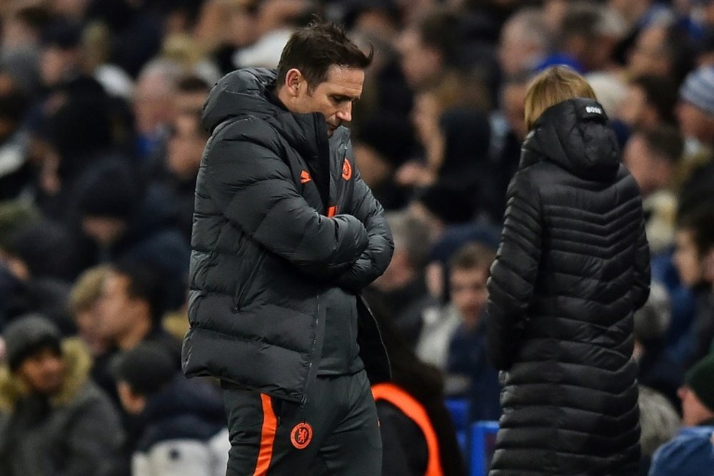 Lampard concerned by 'sobering' night for Chelsea. AFP