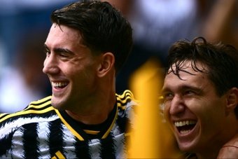 Dusan Vlahovic shot Juventus temporarily top of Serie A on Saturday as the Serbia striker scored twice in a convincing 3-1 win over Lazio.