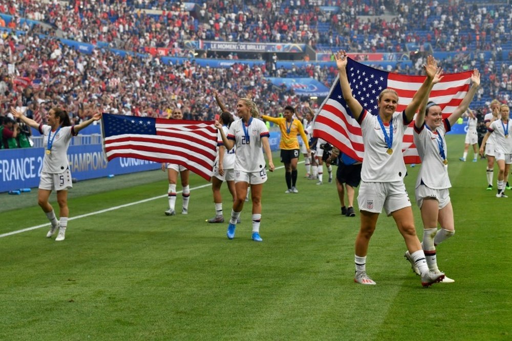 The World Cup final win has earned praise from all walks of American society. AFP