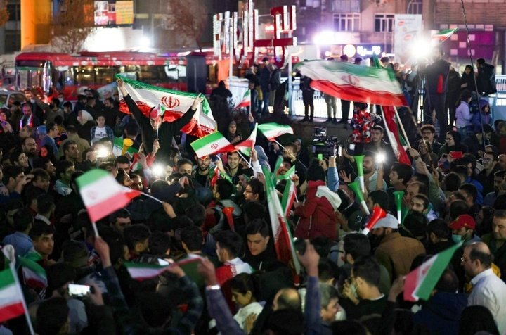 Iranians celebrate World Cup slaying of Wales