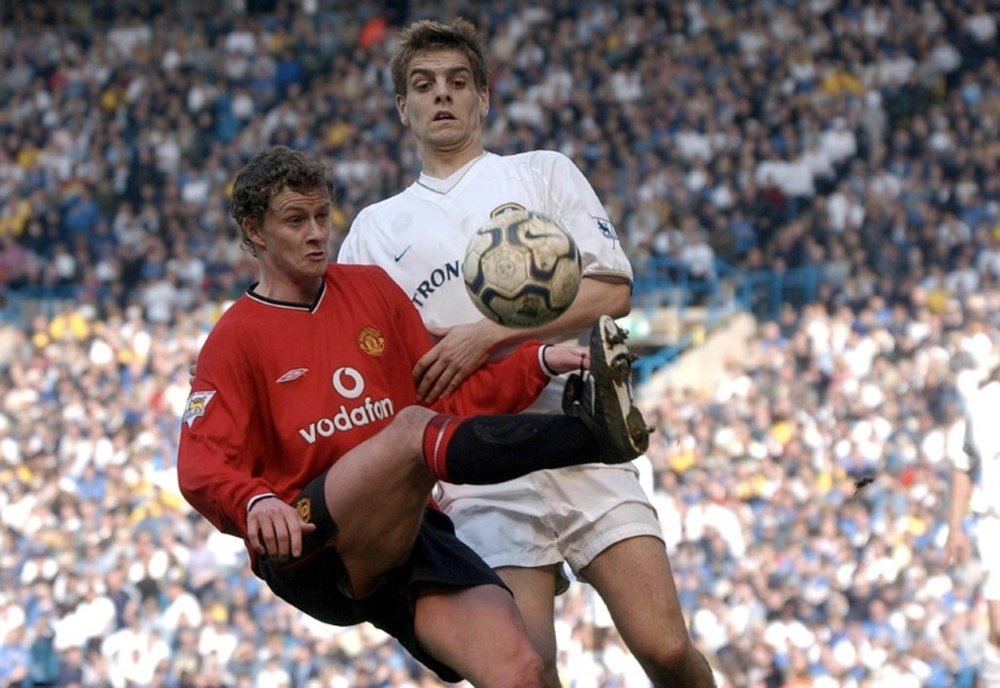 Ole Gunnar Solskjaer is looking forward to Man Utd playing Leeds again. AFP