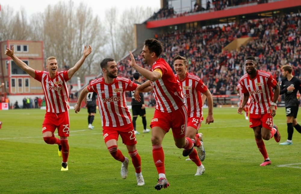 Khedira scored Union Berlin's opener in a 2-0 win over Eintracht Frankfurt on Sunday. AFP