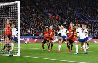 Lauren Hemp's first-half strike was enough for England to beat Belgium 1-0 on Friday and boost their Nations League hopes and chances of qualifying for next year's Olympic Games.