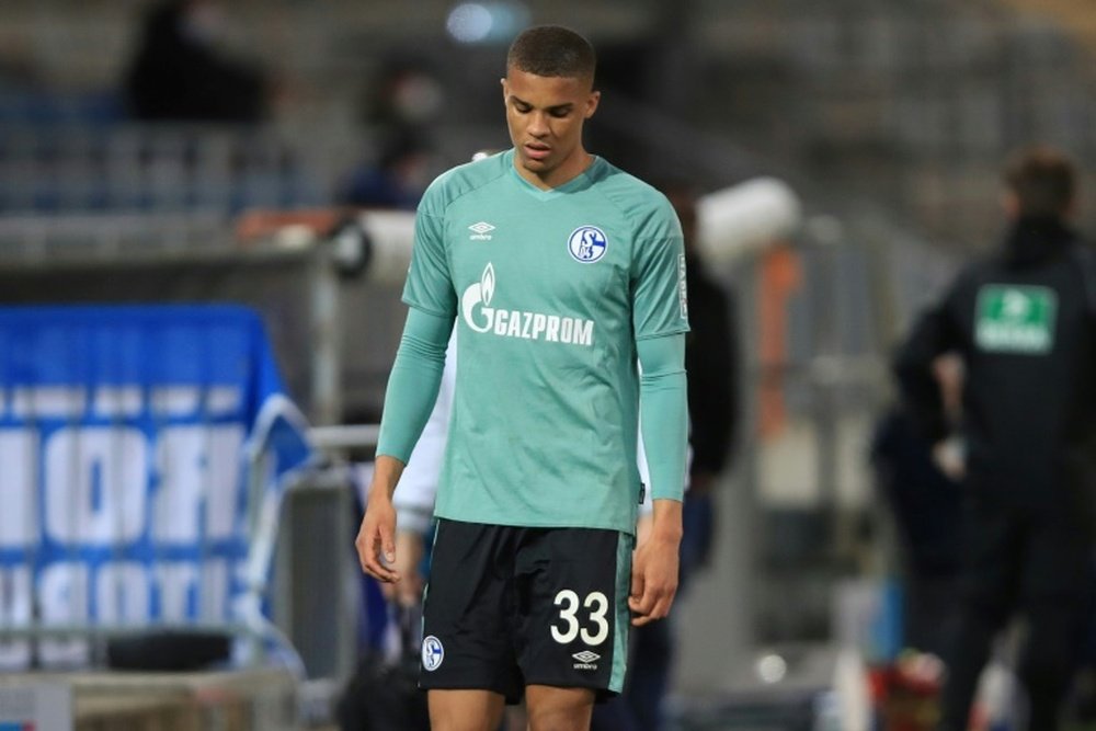 Malick Thiaw was sent off for Schalke as they got relegated. AFP