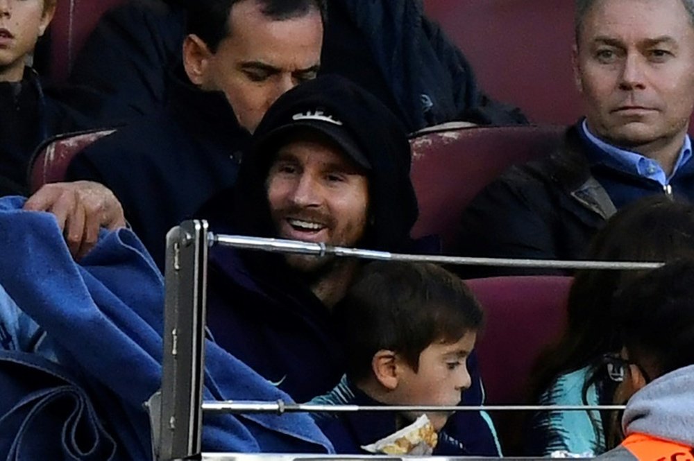 Lionel Messi could return sooner than expected. AFP