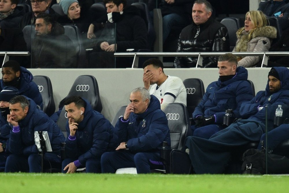 Dier loses cool as Spurs slide and Mourinho struggles. AFP