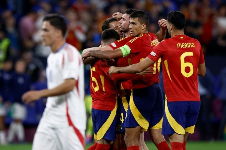 Spain sought revenge for a defeat on penalties in the semi-finals at Wembley. AFP