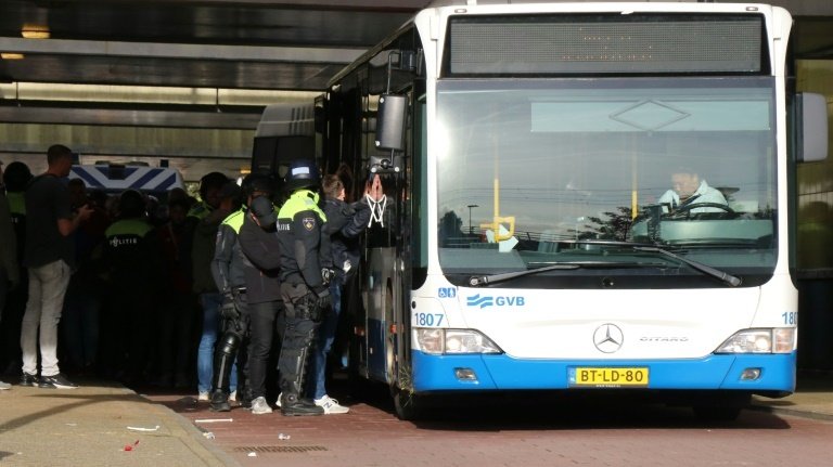 Dutch police arrest over 300 Lille fans ahead of Ajax game