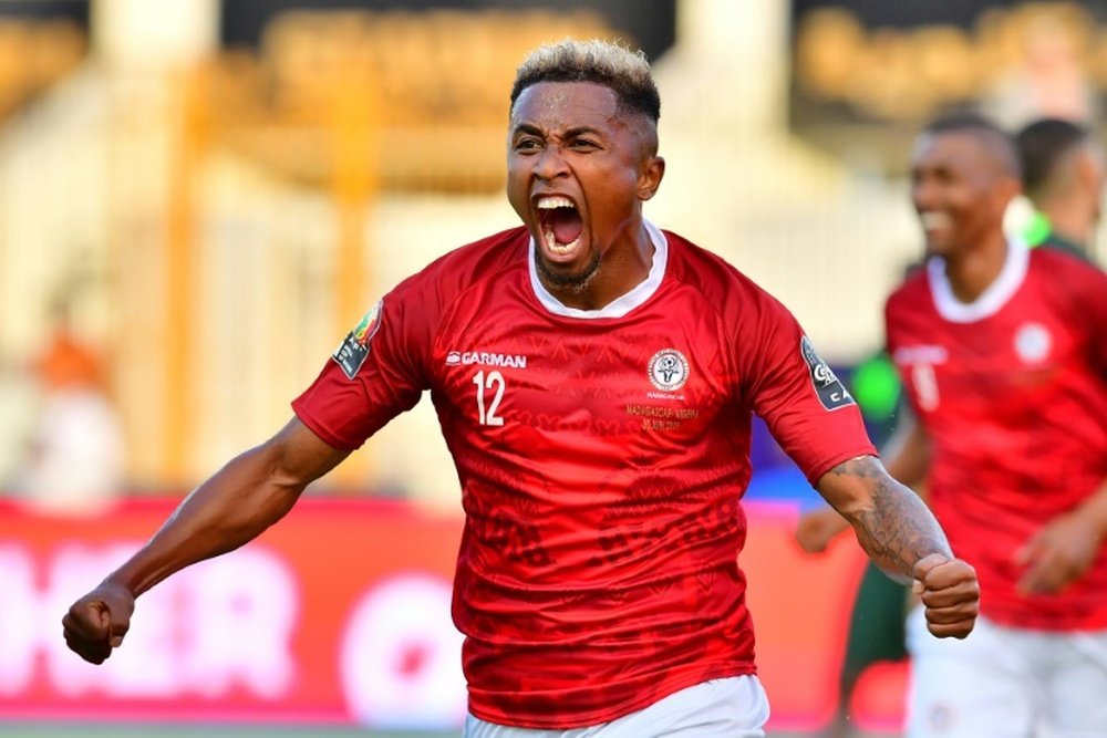Lalaina Nomenjanahary scored to lead his national team as top of the group. AFP