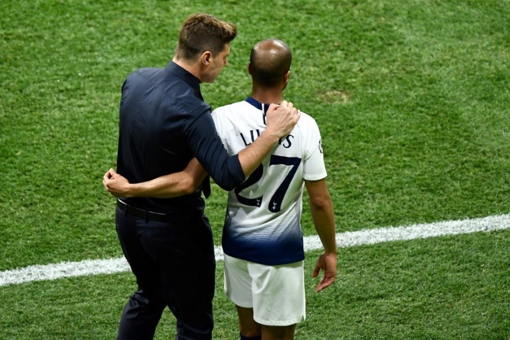 Lucas Moura was left on the bench for the first half of the Champions League final. AFP