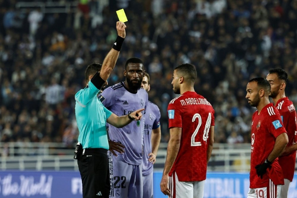 Matonte was able to explain why he awarded a late penalty to Madrid. AFP