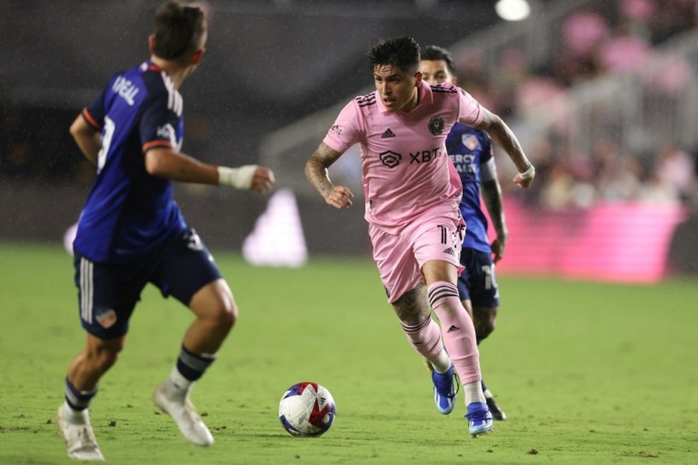 Inter Miami winger Farias has been ruled out for the new season with an ACL knee injury. AFP