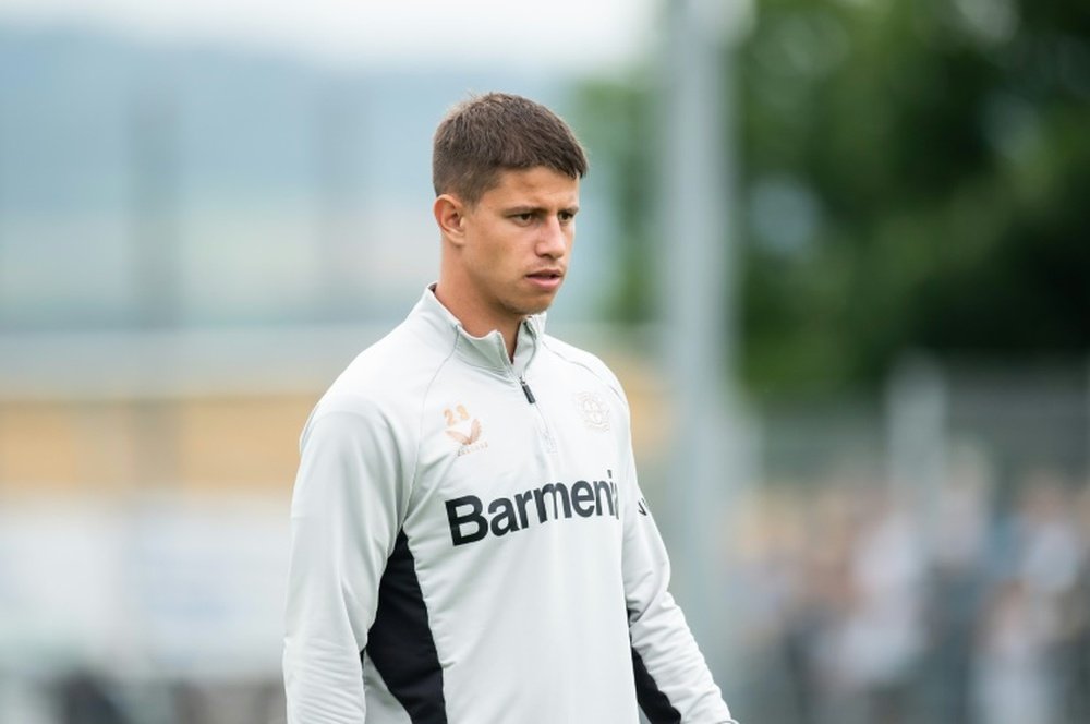 Forward Adam Hlozek has moved to Hoffenheim from Bayer Leverkusen. AFP