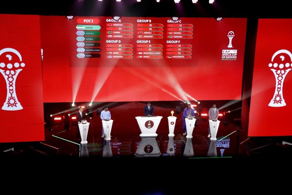 Hadji, Aurier, Cisse and Yobo made the 2025 Africa Cup of Nations draw in Rabat. AFP