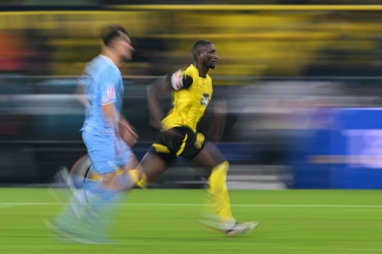 Guirassy scored two goals in a 4-2 win over Bochum on Friday. AFP