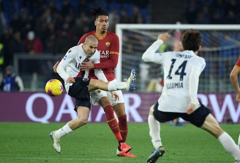 Roma top-four hopes hit by Bologna loss. AFP