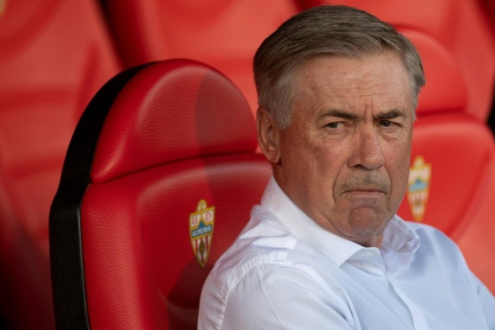 Ancelotti joined the dissenting voices against Luis Rubiales. AFP