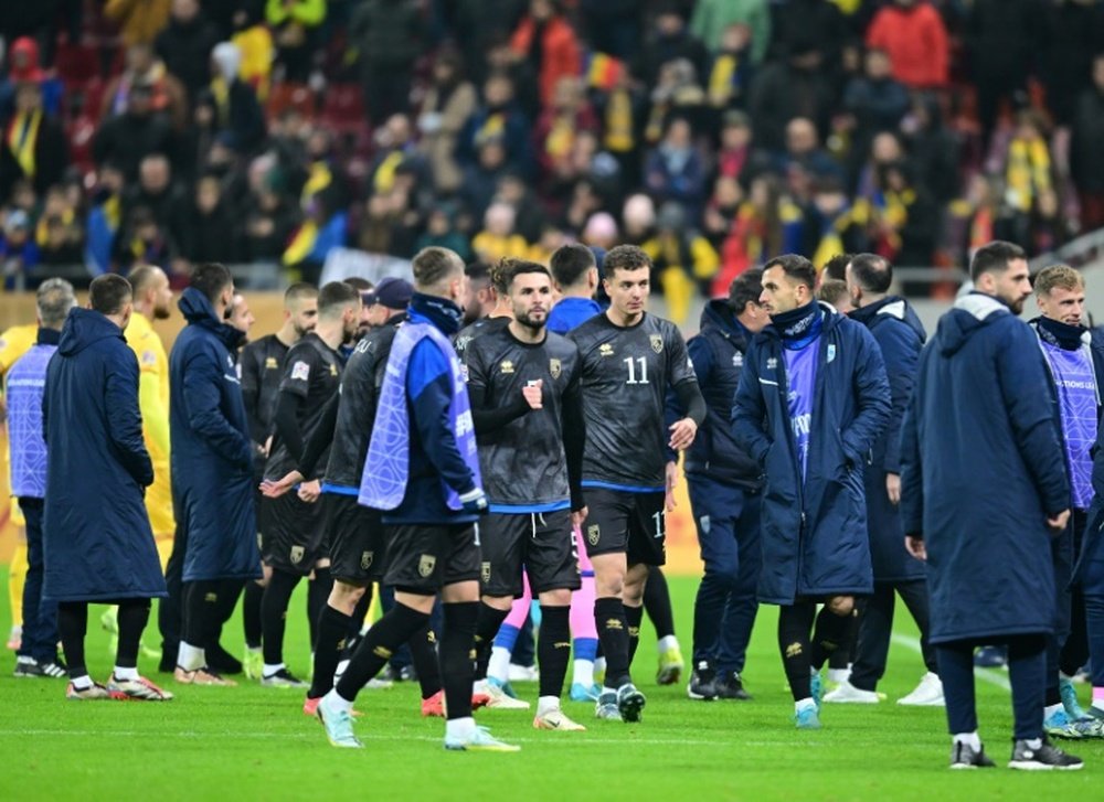 Kosovo walked off in Bucharest last Friday after hearing pro-Serbia chants. AFP