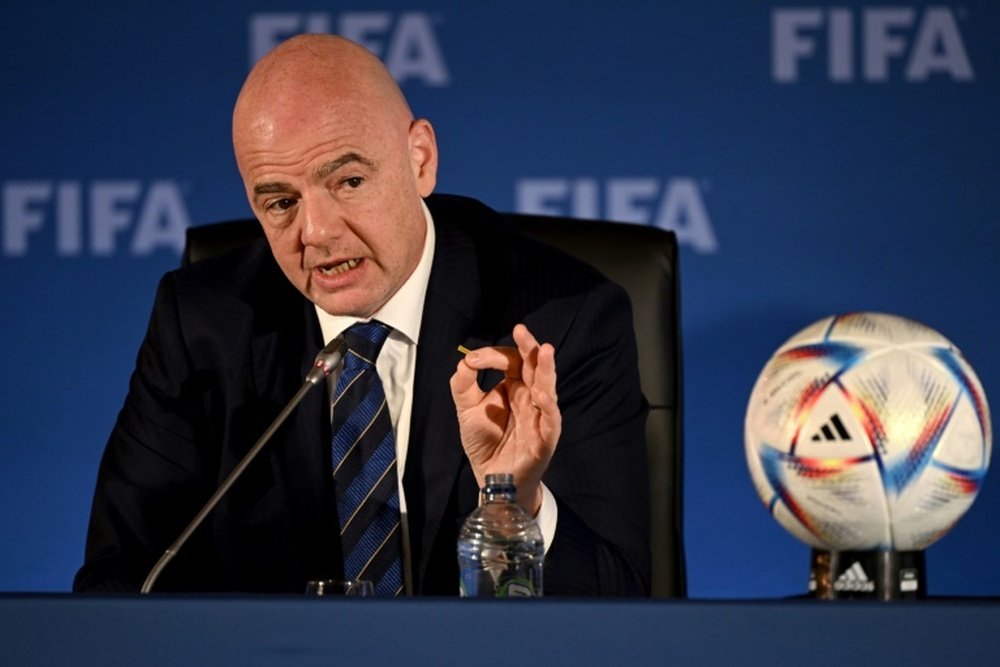 Infantino has already prepared the ground to stay until 2031. AFP