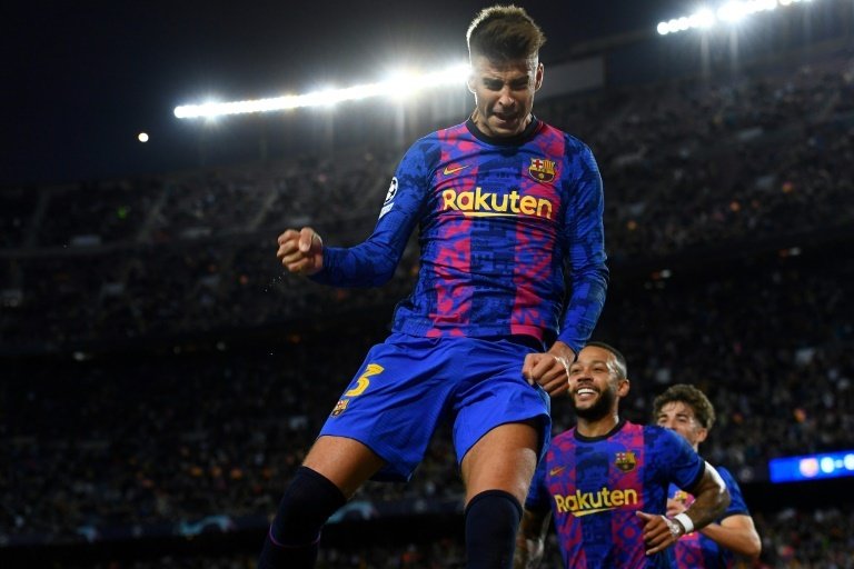 Gerard Pique scored the winner as Barcelona edged past Dynamo Kiev 1-0 in the UCL. AFP