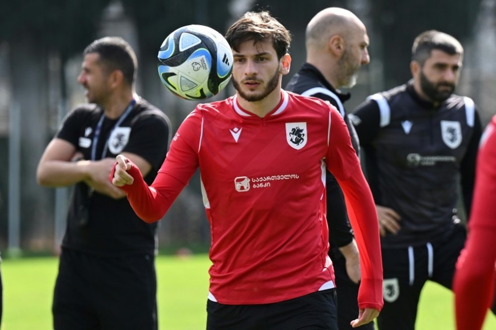 Kvaratskhelia's story: Georgia to Napoli star. AFP