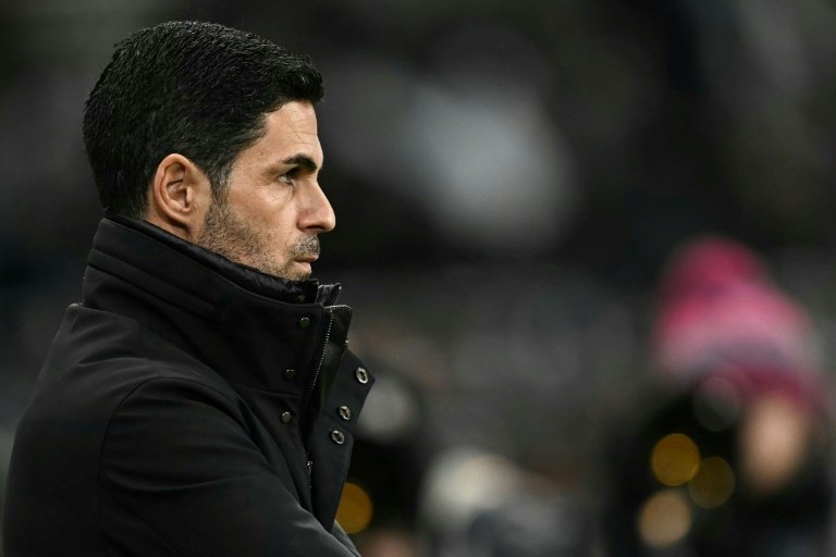 Arteta's Arsenal are 11 points behind Premier League leaders Liverpool. AFP