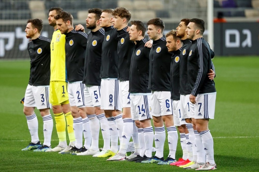 Scotland will take a 'stand' against racism before matches at Euro 2020. AFP
