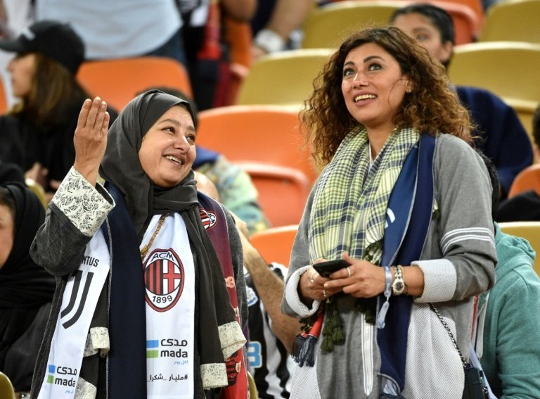 Strong female presence in crowd for Saudi-based Super Cup