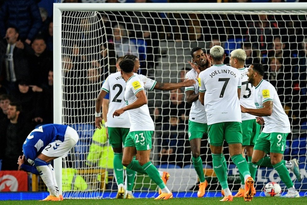 Everton in free-fall as Newcastle set for UCL. AFP
