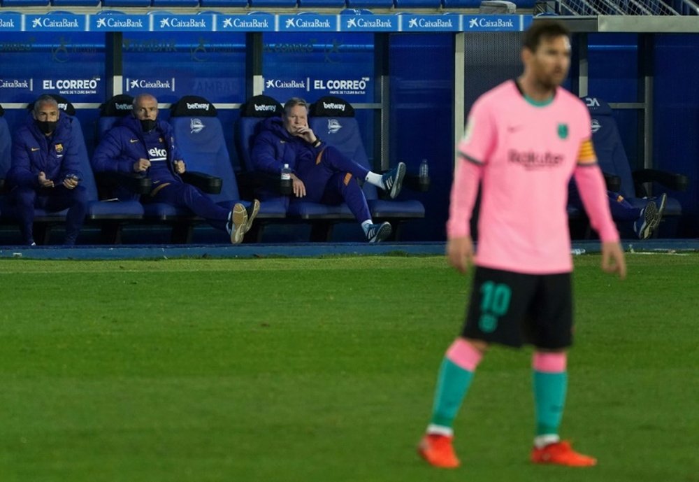 Koeman has no problems with Messi. AFP