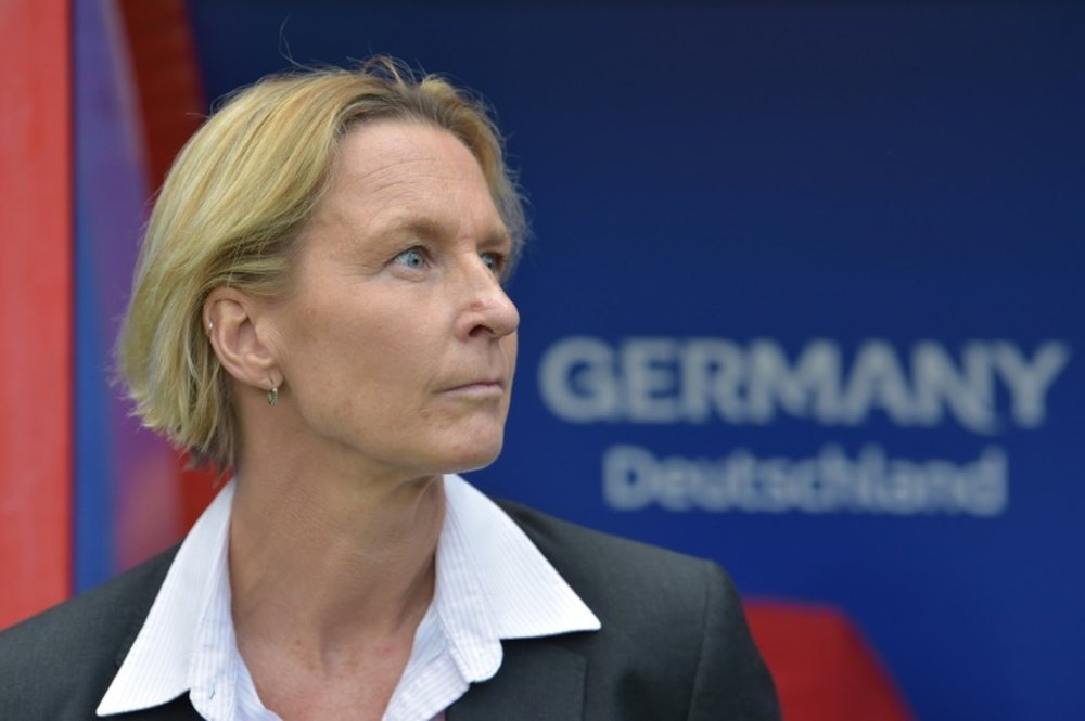 Germany coach Martina Voss-Tecklenburg wants World Cup glory in France. AFP
