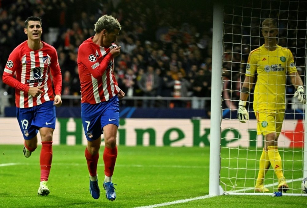 Atletico's emphatic win leaves them with eight points. AFP
