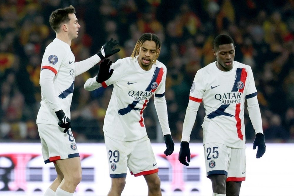 Paris Saint-Germains beat Lens 2-1 on Saturday. AFP