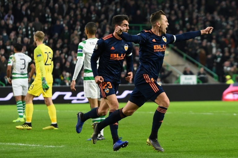 Valencia too strong for Celtic to close on Europa League last 16