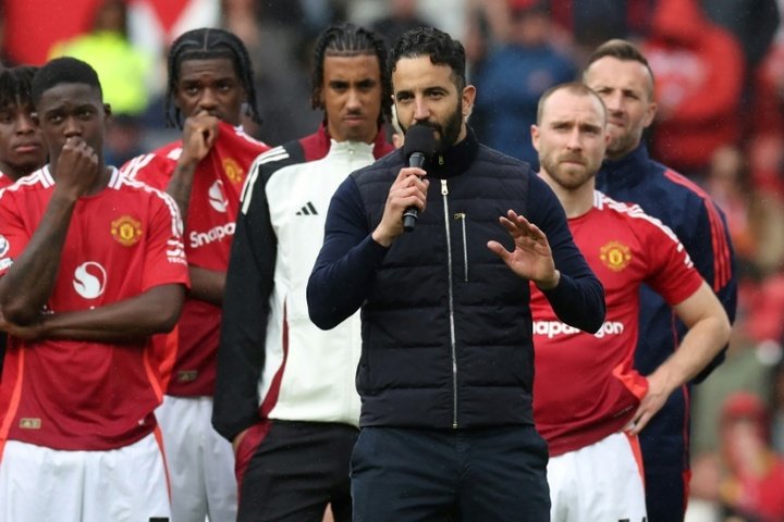 Amorim said United need to face their fans. AFP