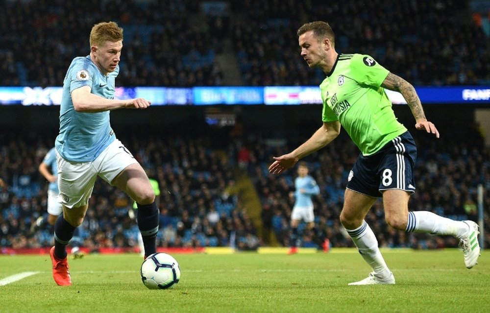 De Bruyne thinks England have lots of young talent. AFP