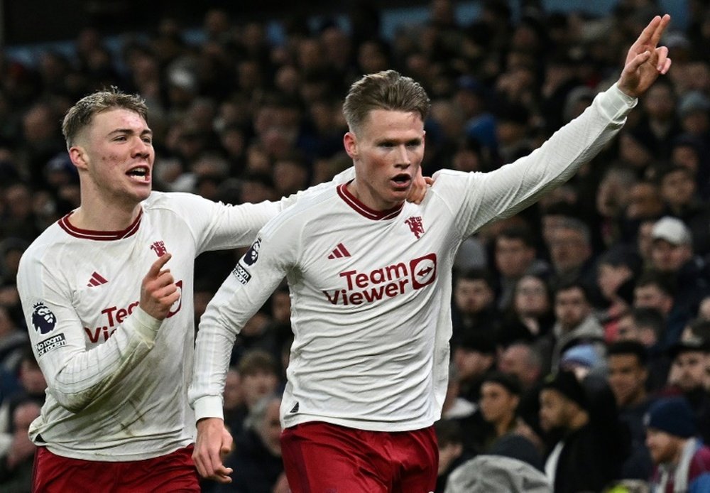 McTominay kept alive Manchester United's hopes of finishing in the Premier League's top four. AFP