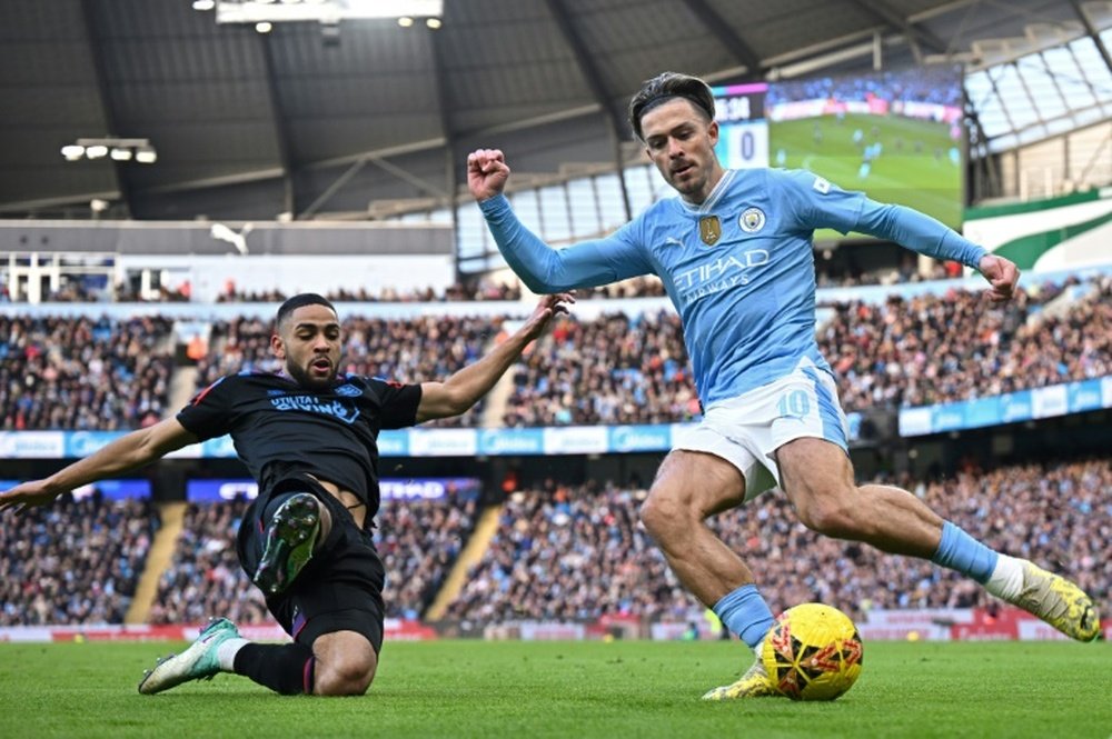 Jack Grealish returned to the Manchester City starting line-up. AFP